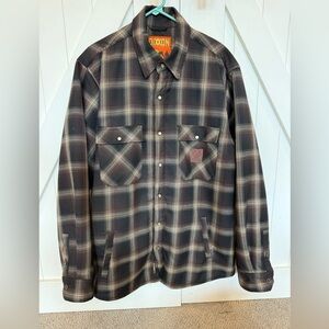 Dixxon “The Rip” plaid button up jacket – Sherpa lined.